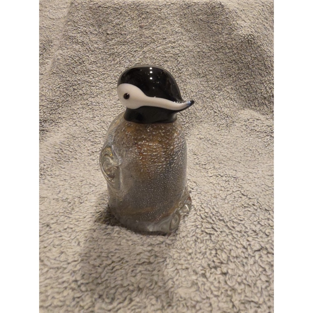 Widdop Objets D'Art Penguin Handblown Glass Paperweight Figurine‎ Knick Knack